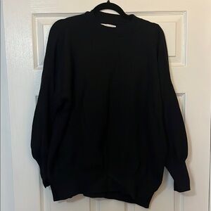Abercrombie & Fitch Black Crew Neck Oversized Sweater